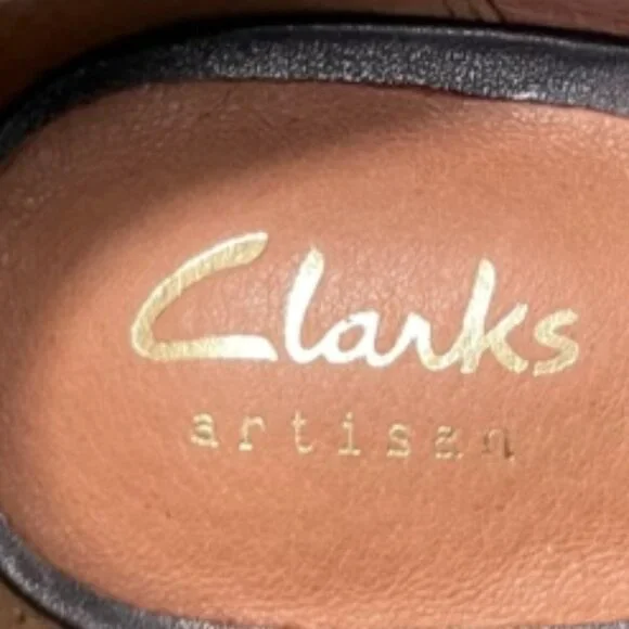 NWOT Clarks Artisan Leather Heels Size 8.5 - Picture 7 of 8